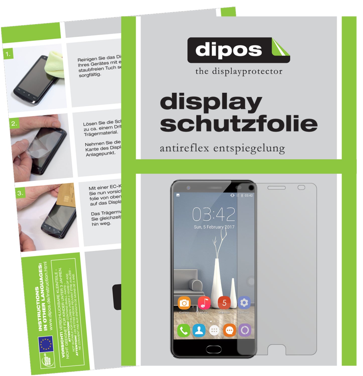 Mattes Panzerglas: Entspiegelte, dünne Folie, Fingerabdruckresistenz und Bildschirmschutz für Oukitel-OK6000 Plus