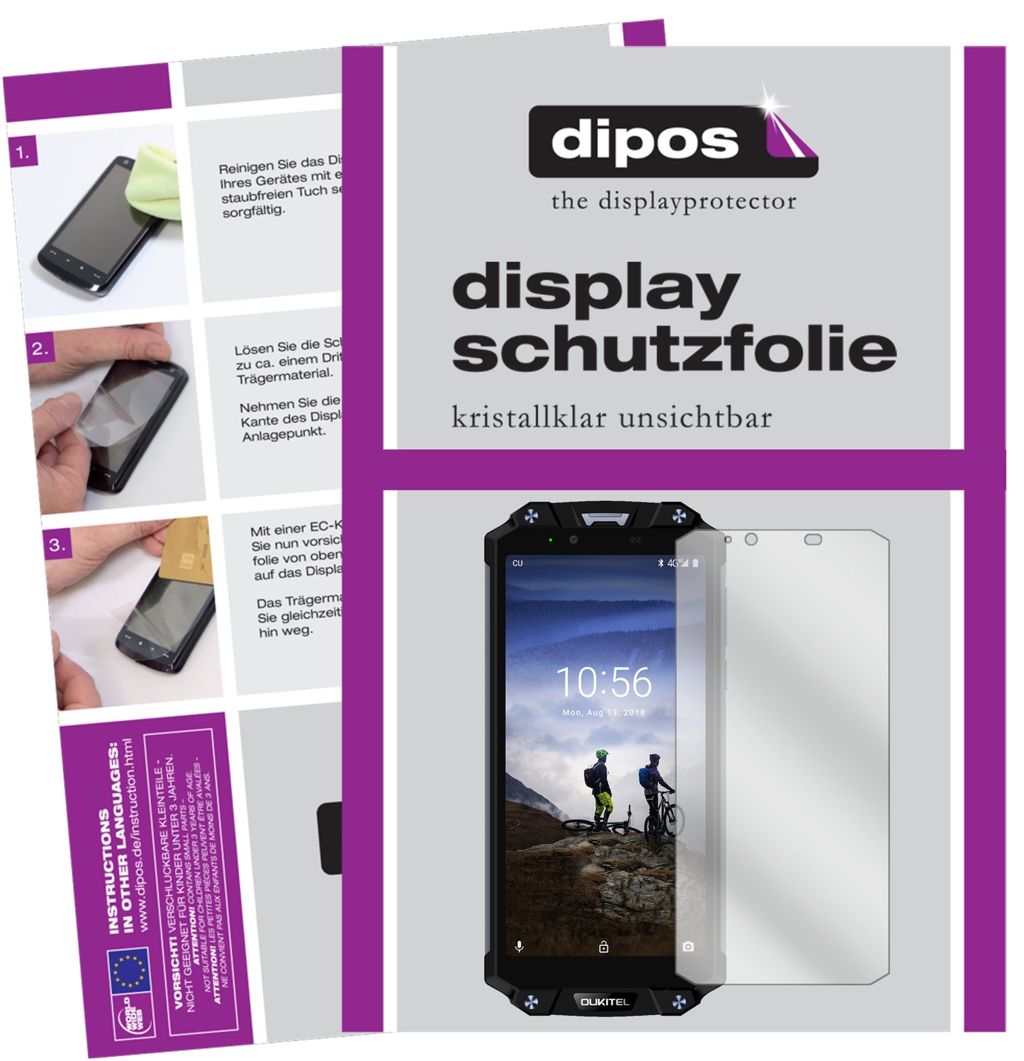 Kristallklare, dünne Schutzfolie: Kratzfest & passgenau für Oukitel-WP2