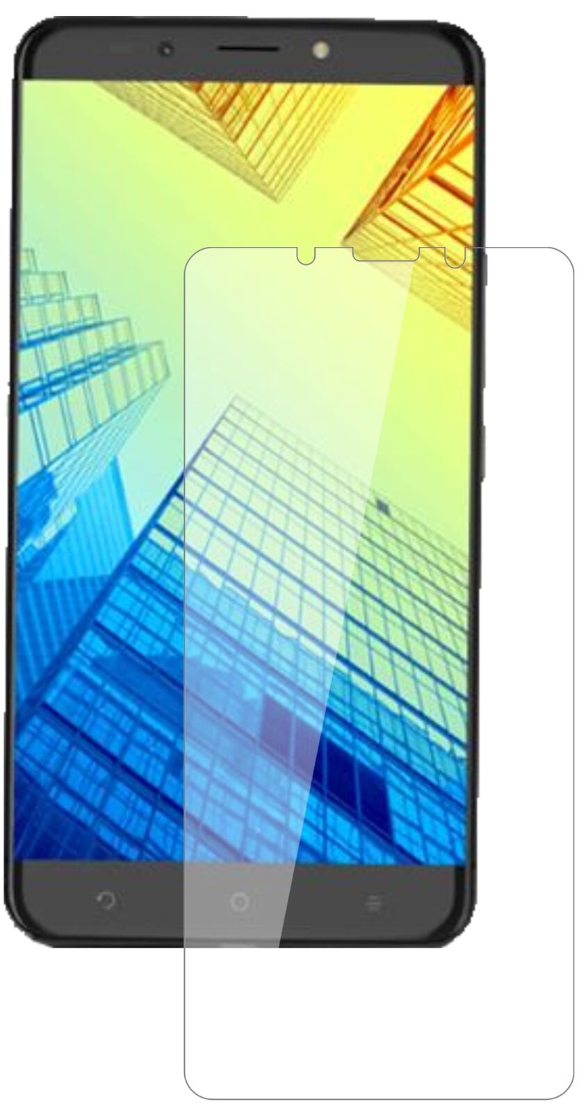 Klare Displayschutzfolie von dipos passend für Alcatel A7 XL, 9H kratzfest und blasenfrei montiert