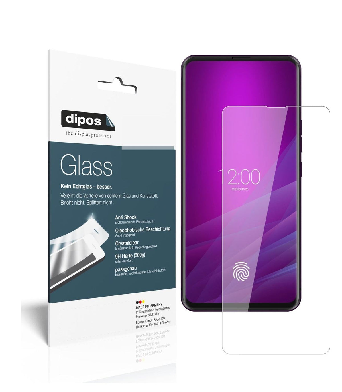 Klare Displayschutzfolie von dipos passend für Allview Soul X6 Xtreme, 9H kratzfest und blasenfrei montiert