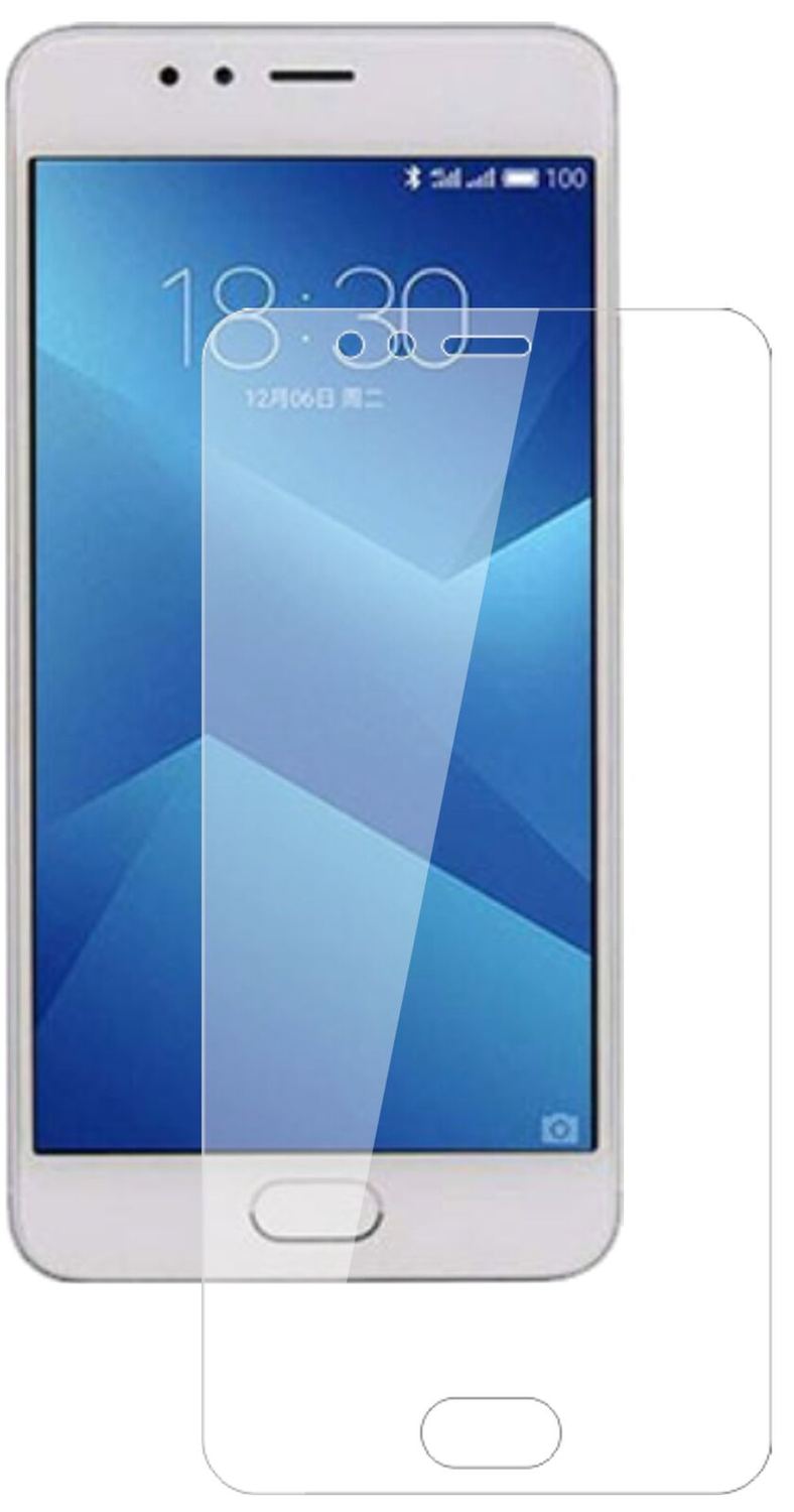 Klare Displayschutzfolie von dipos passend für Meizu M5s, 9H kratzfest und blasenfrei montiert