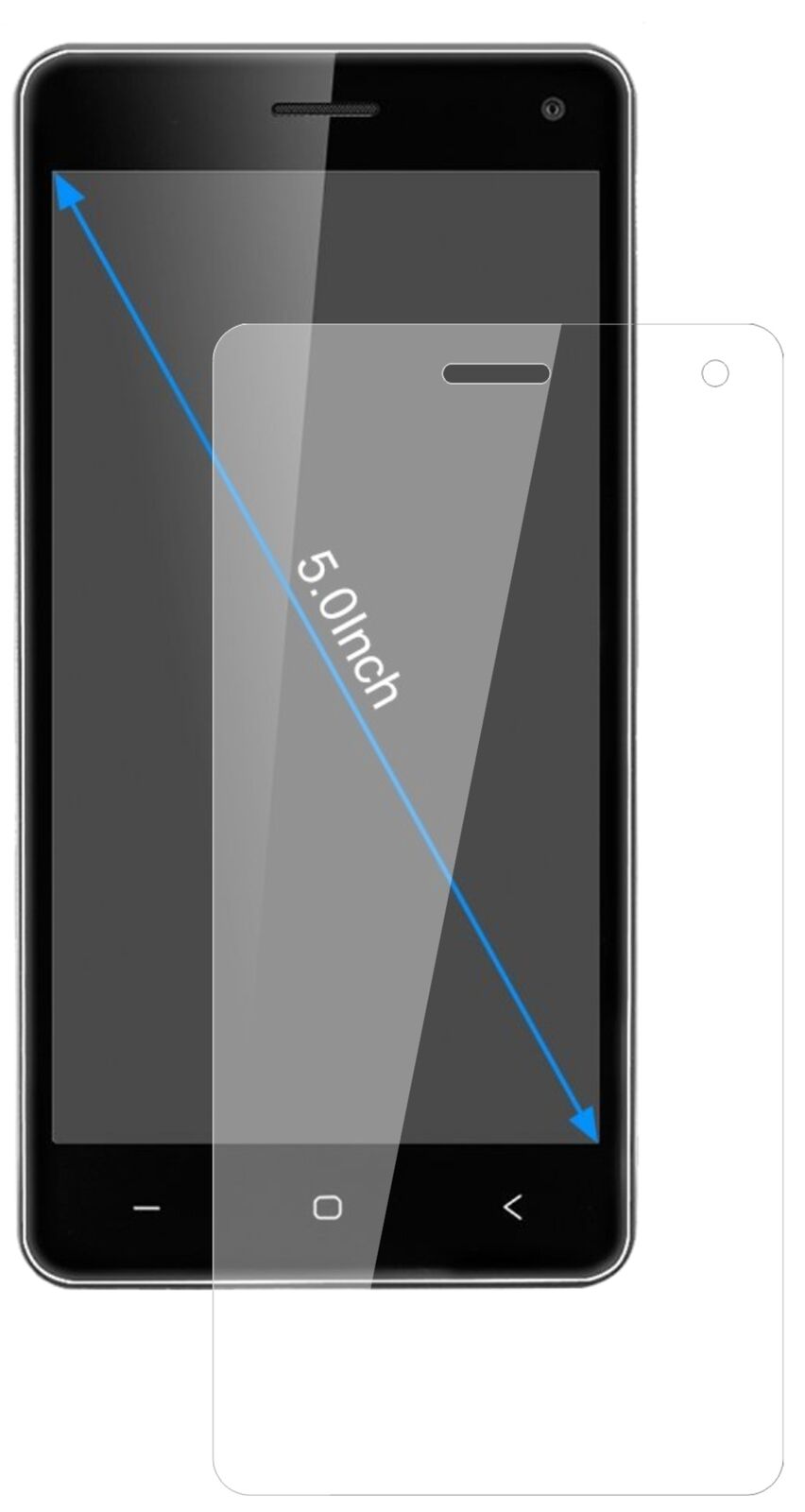 Klare Displayschutzfolie von dipos passend für VKWORLD T5, 9H kratzfest und blasenfrei montiert