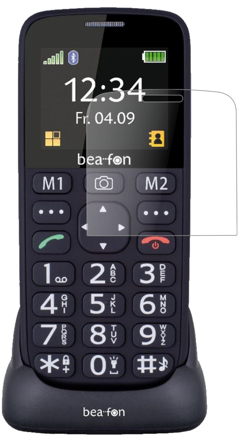 Matte Displayschutzfolie von dipos passend für bea-fon SL240, 9H kratzfest und blasenfrei montiert
