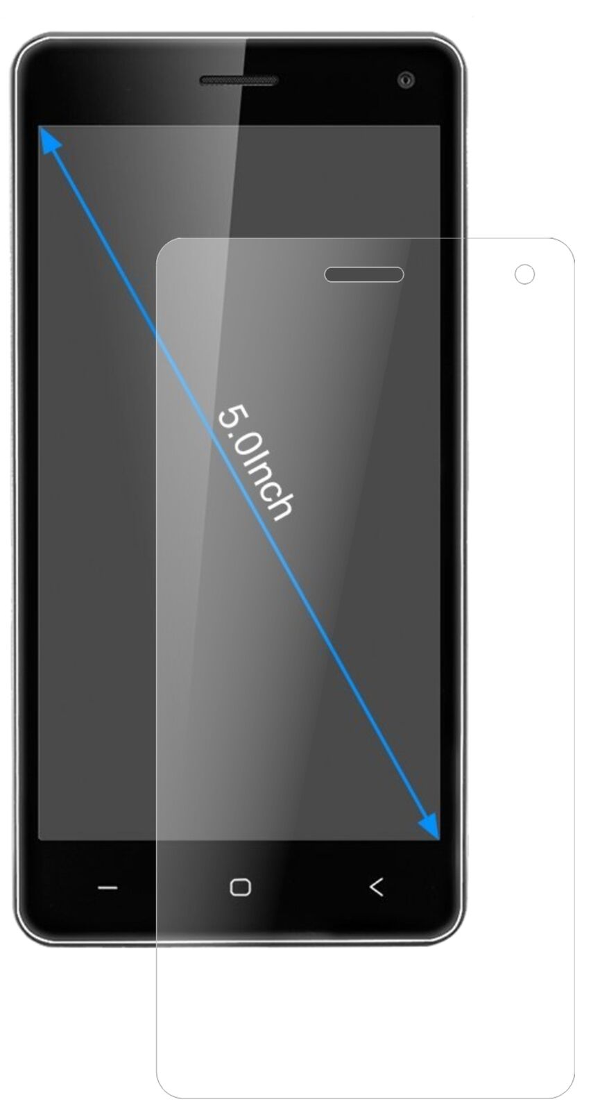 Matte Displayschutzfolie von dipos passend für VKWORLD T5, 9H kratzfest und blasenfrei montiert