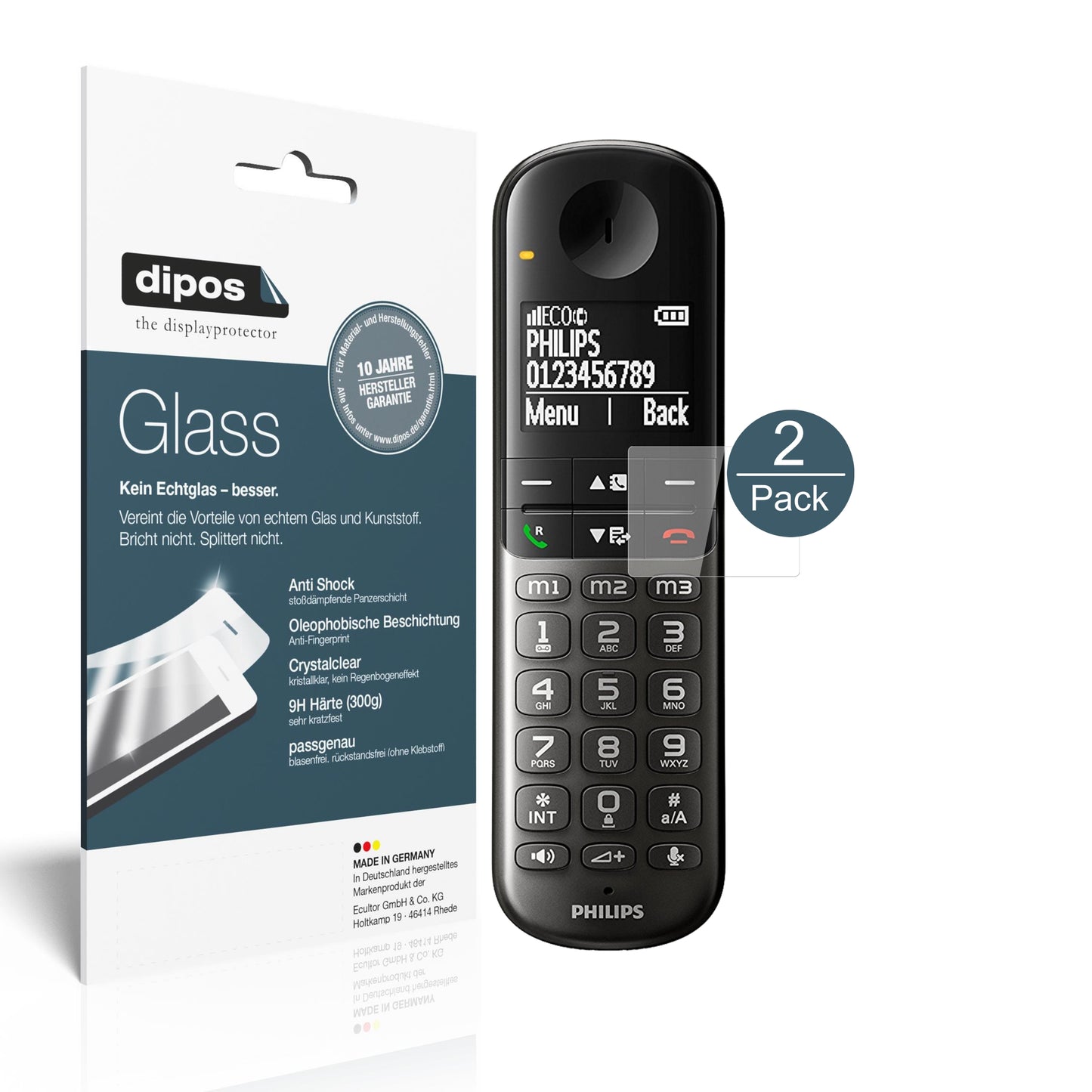 Perfekte Passform und ultimative Qualität: Unser 9H Panzerglas bietet Schutz für Philips-XL495