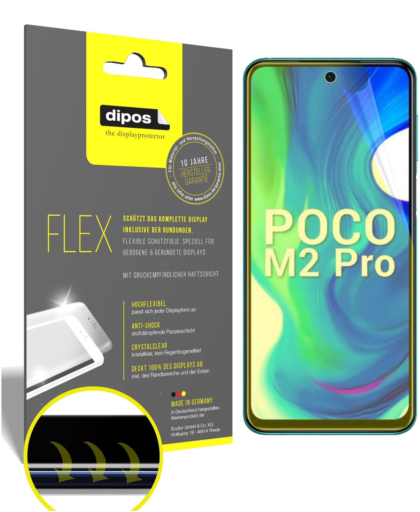 3D Full Cover Displayschutzfolie: Case-freundlicher Schutz mit perfekter Passform für dein Display.