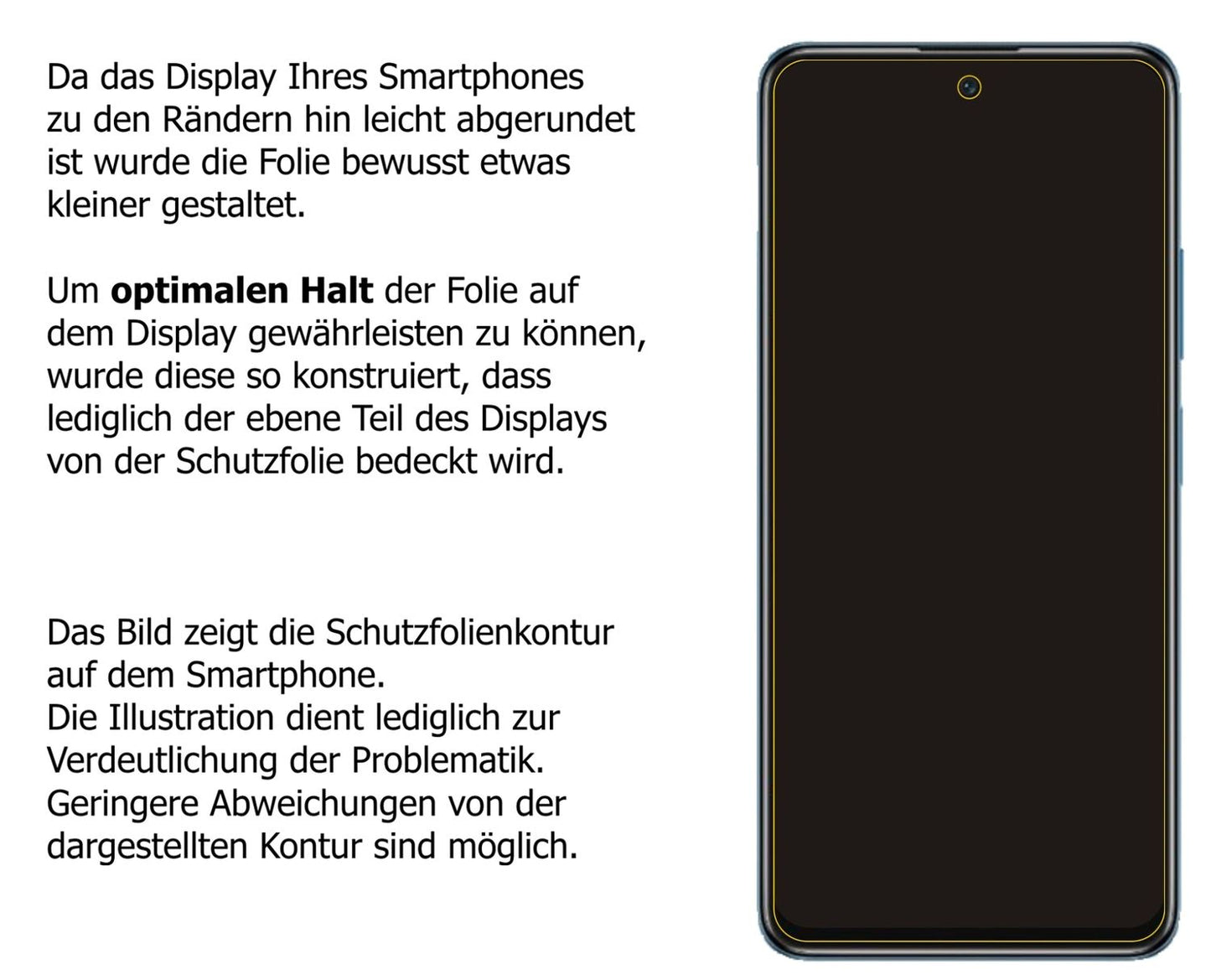 Dünne und klare Folie passend zugeschnitten für Poco M4 Pro