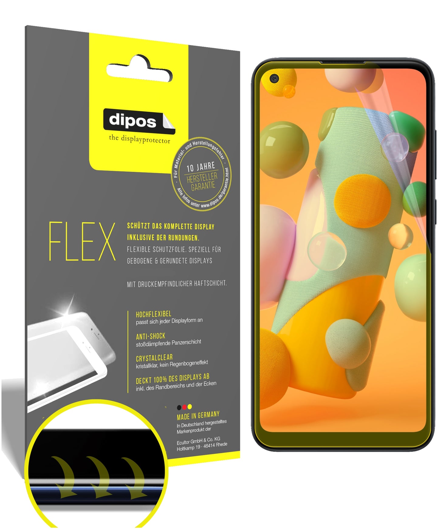 3D Full Cover Displayschutzfolie: Case-freundlicher Schutz mit perfekter Passform für dein Display.