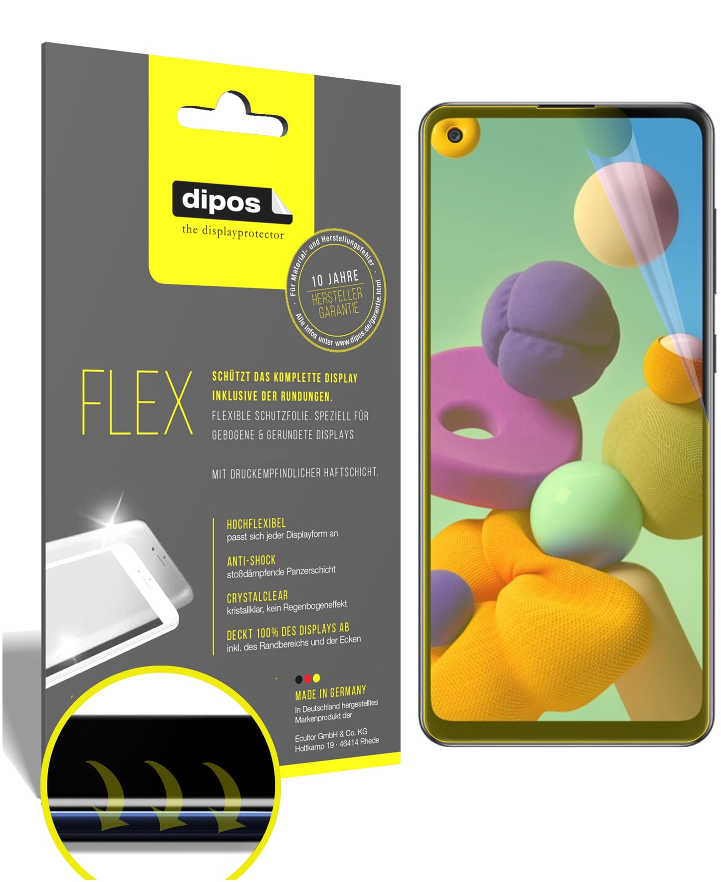 3D Full Cover Displayschutzfolie: Case-freundlicher Schutz mit perfekter Passform für dein Display.