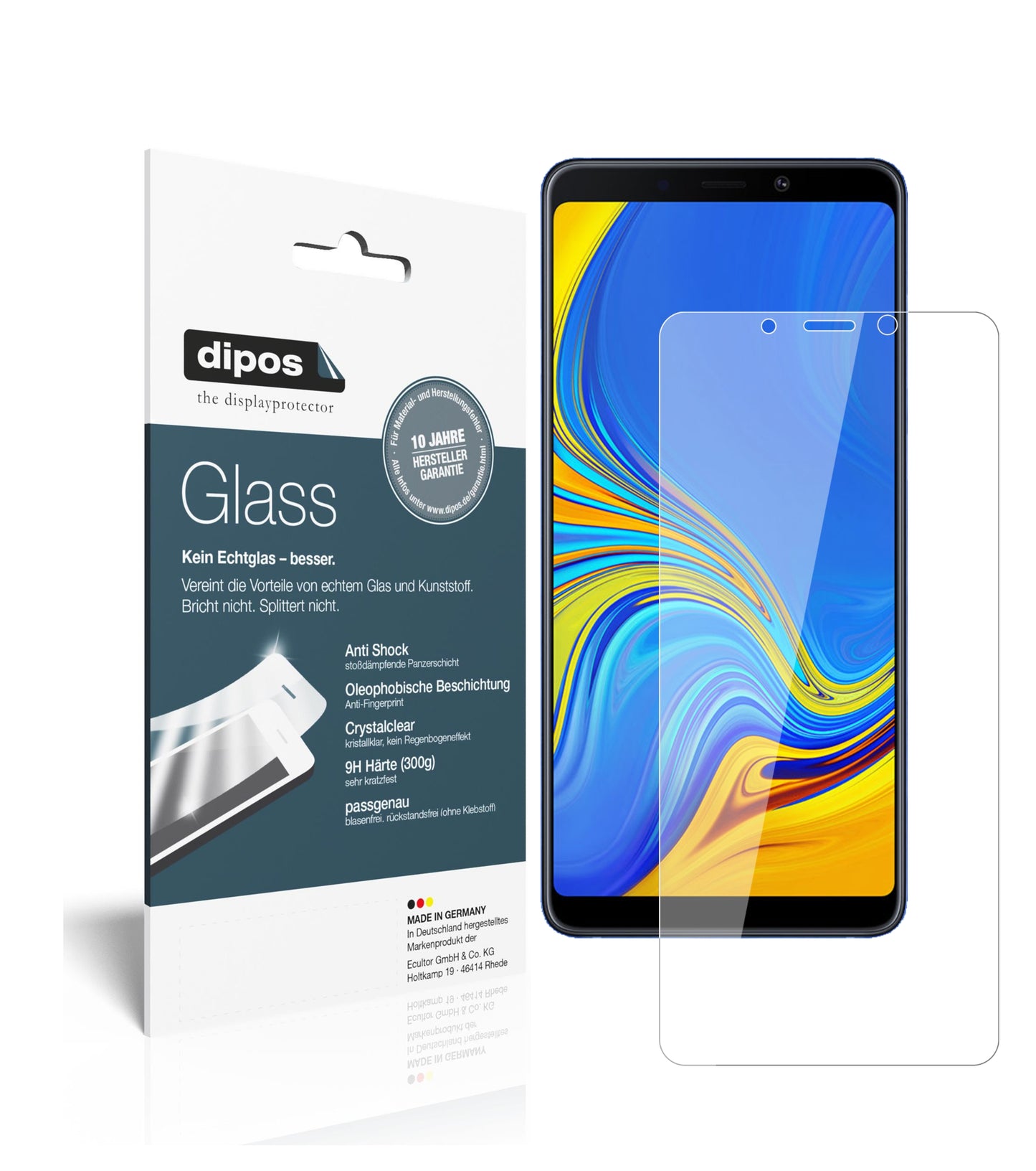 Perfekte Passform und ultimative Qualität: Unser 9H Panzerglas bietet Schutz für Samsung-Galaxy A9 (2018)