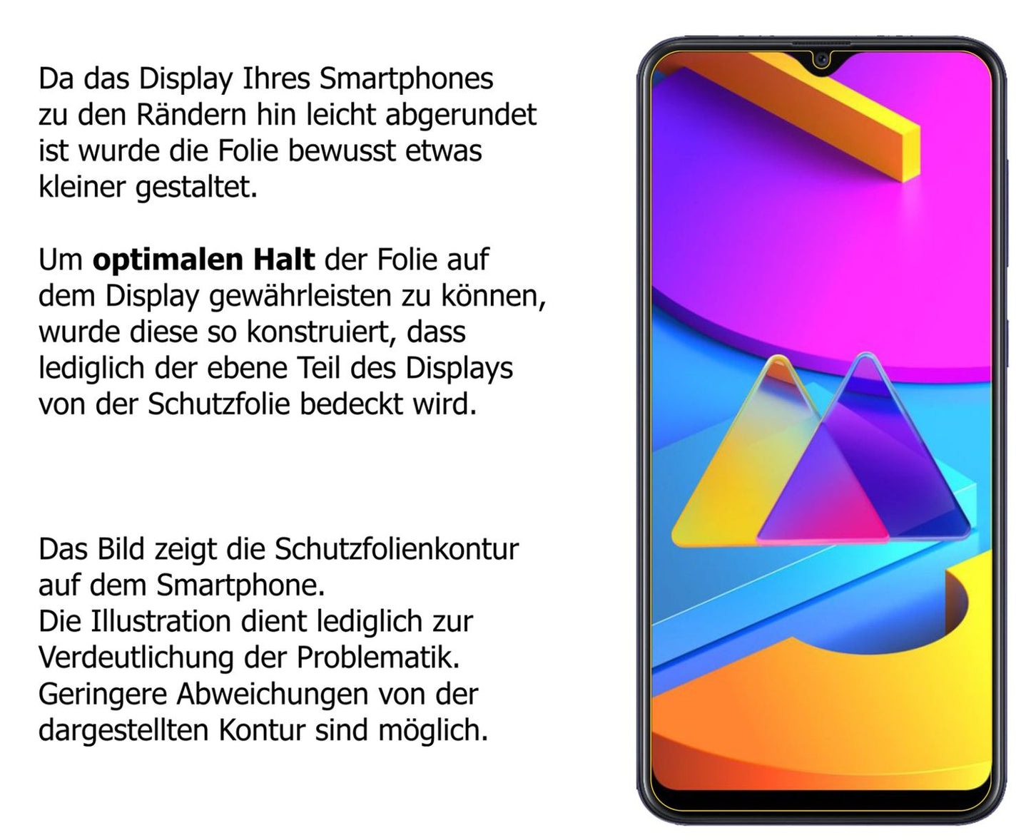 1x Schutzfolie matt für Samsung Galaxy M10s Display-Schutzfolie