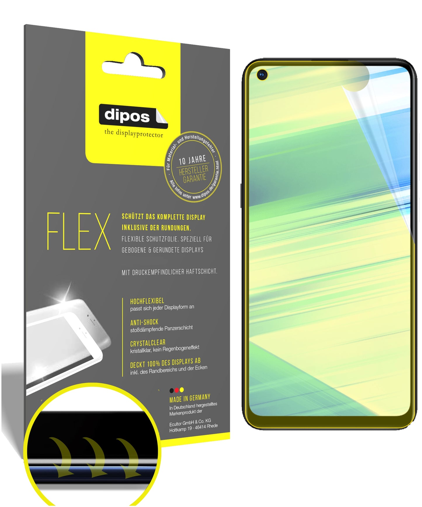 3D Full Cover Displayschutzfolie: Case-freundlicher Schutz mit perfekter Passform für dein Display.