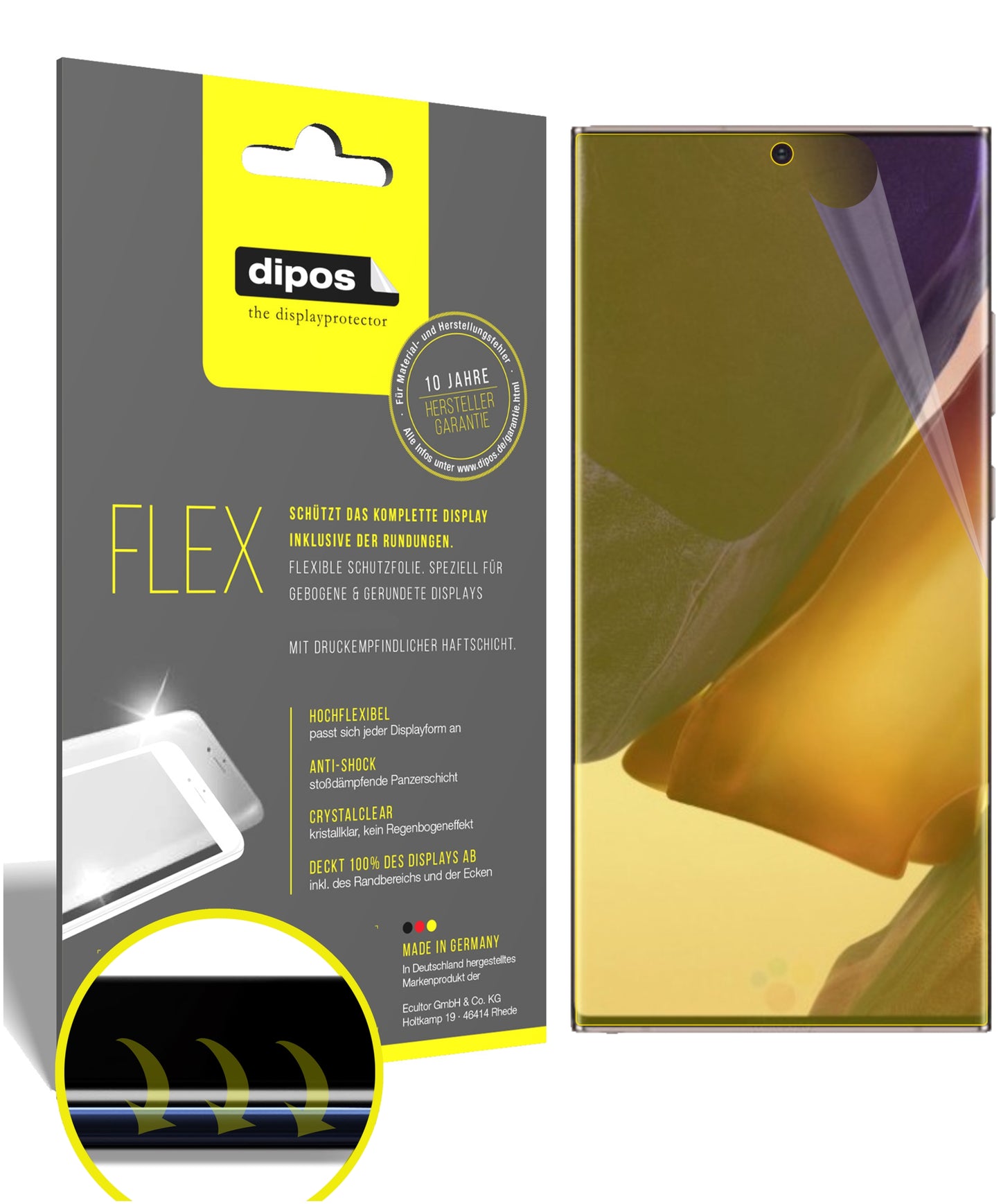3D Full Cover Displayschutzfolie: Case-freundlicher Schutz mit perfekter Passform für dein Display.