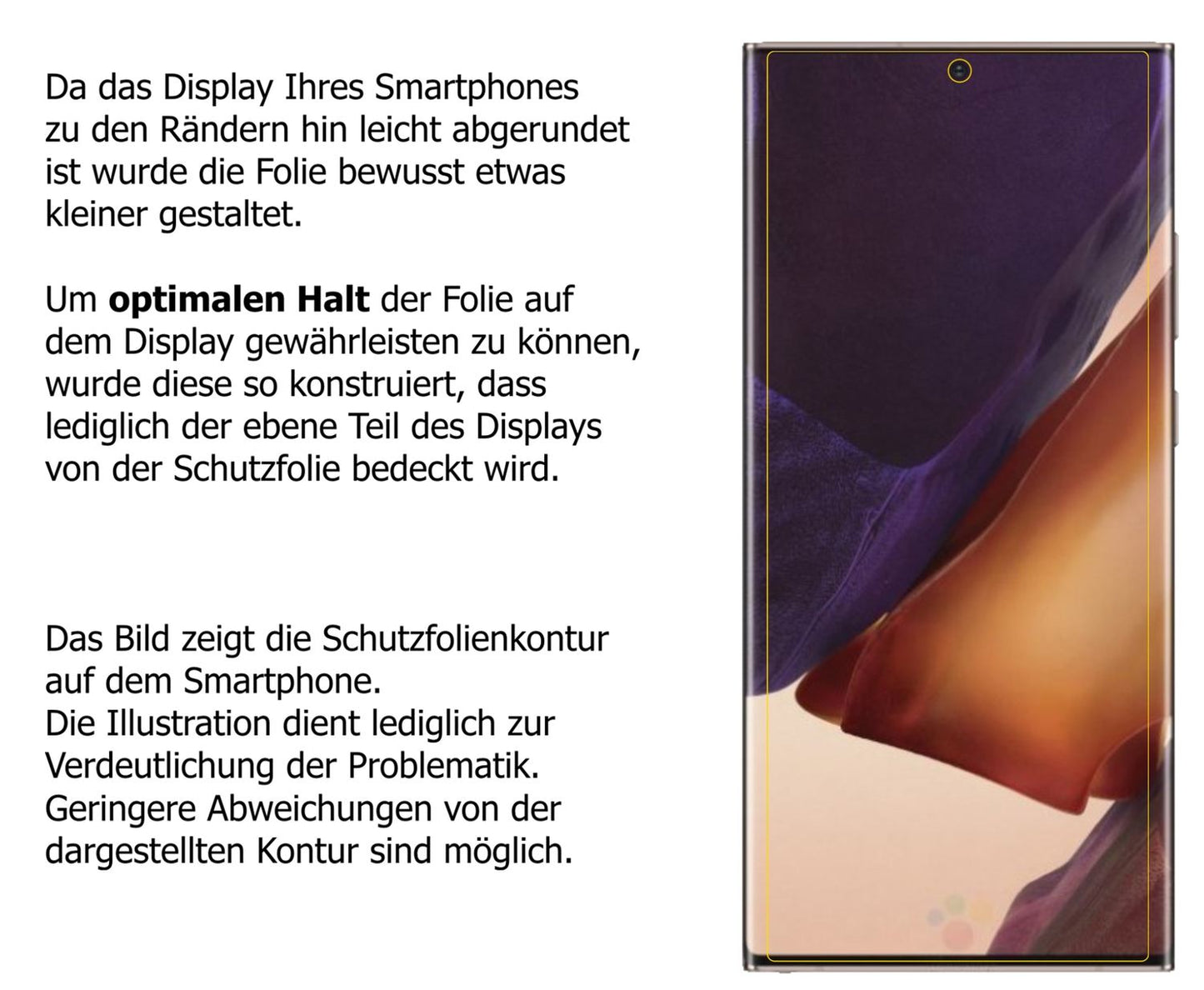 2x Schutzfolie matt für Samsung Galaxy Note 20 5G Display-Schutzfolie