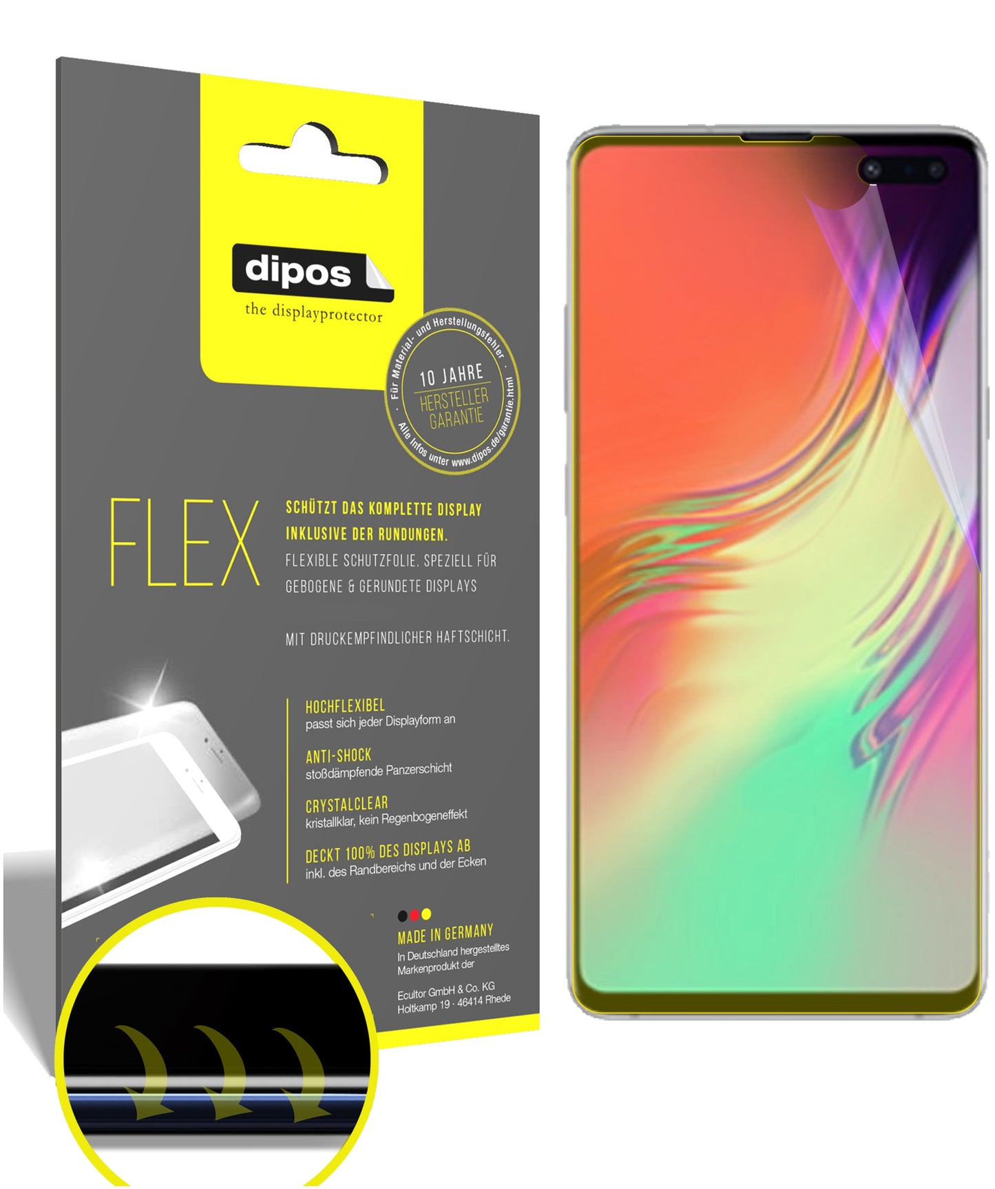 3D Full Cover Displayschutzfolie: Case-freundlicher Schutz mit perfekter Passform für dein Display.