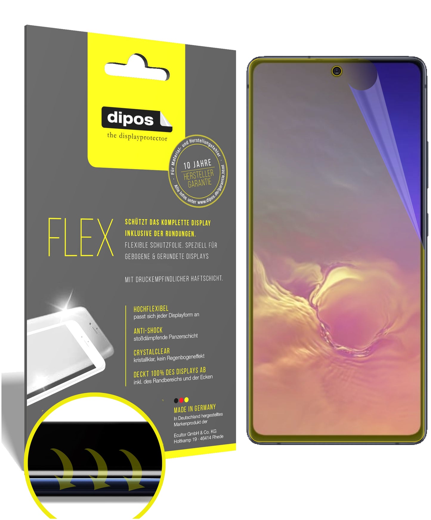 3D Full Cover Displayschutzfolie: Case-freundlicher Schutz mit perfekter Passform für dein Display.