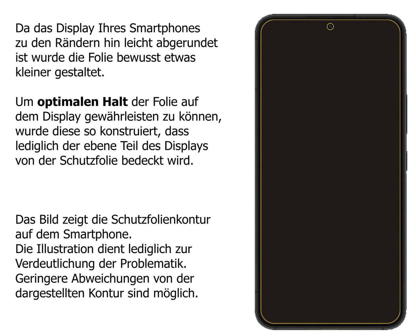 Privatsphäre-Schutz durch Sichtschutz-Folie passend zugeschnitten für Samsung Galaxy S22