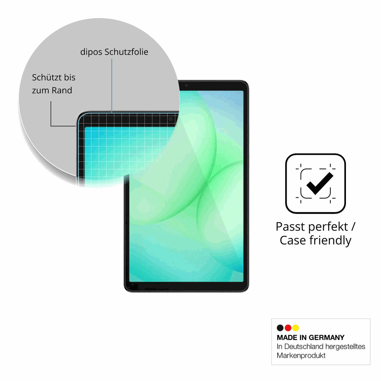 2x 9H Schutzfolie matt für Samsung Galaxy Tab A11 Plus Panzerfolie