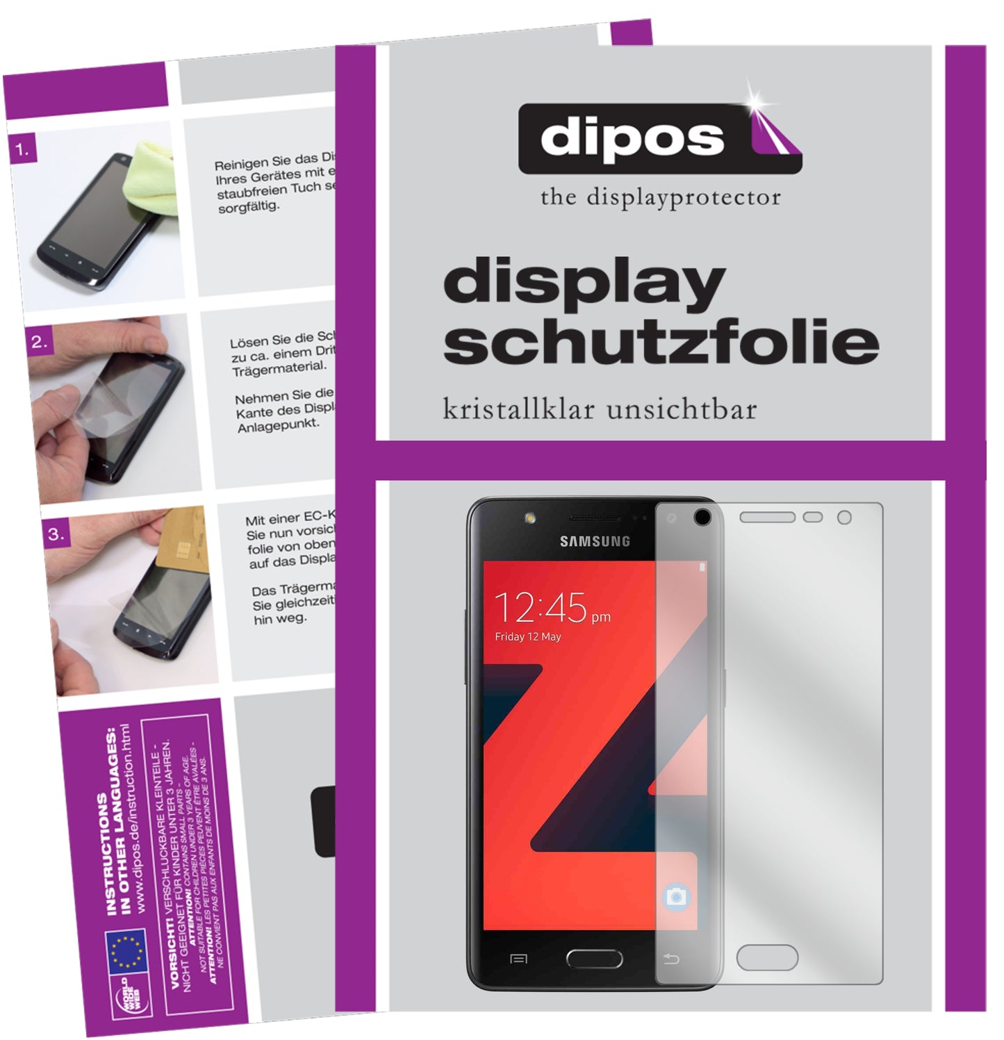 Kristallklare, dünne Schutzfolie: Kratzfest & passgenau für Samsung-Z4