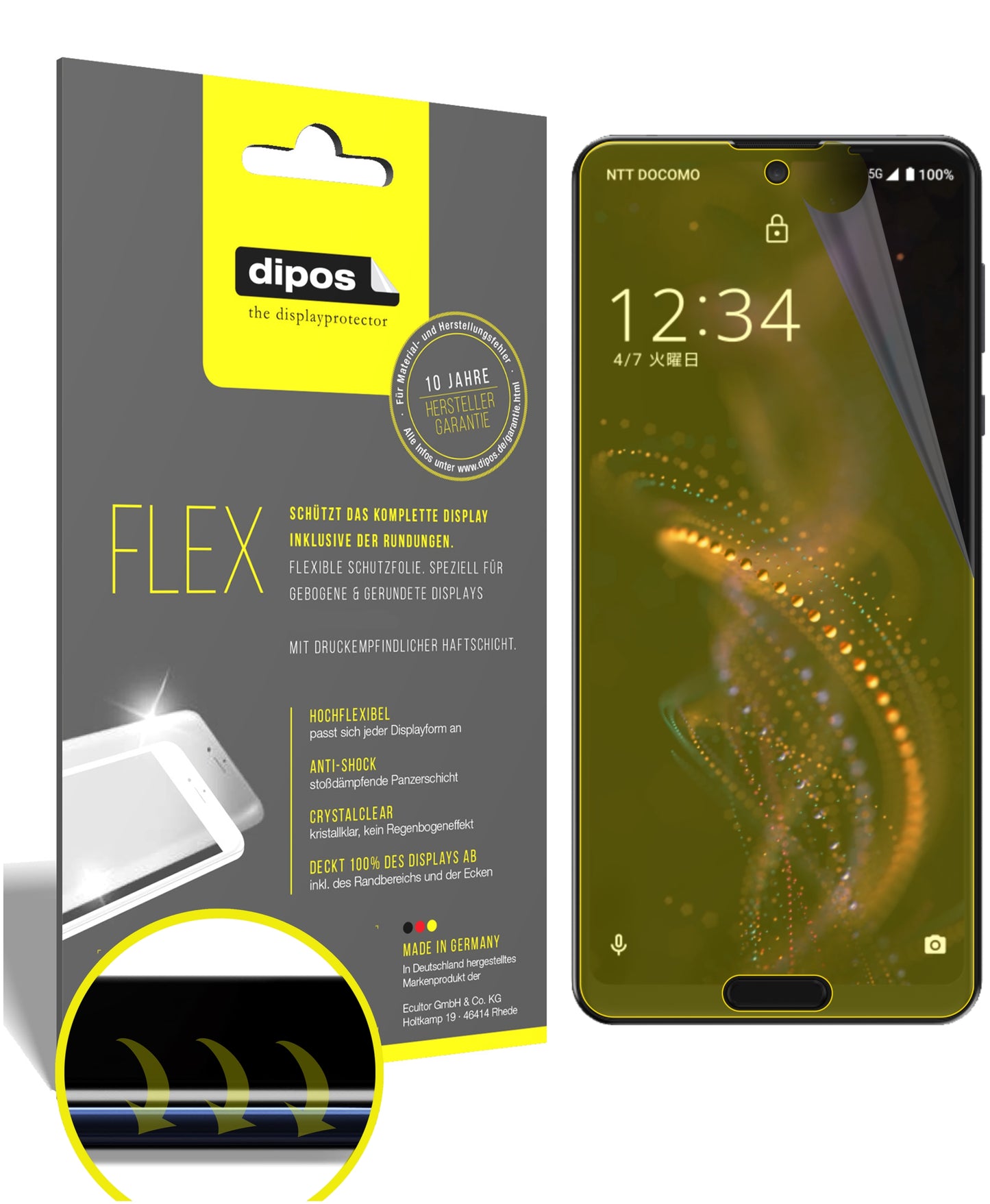3D Full Cover Displayschutzfolie: Case-freundlicher Schutz mit perfekter Passform für dein Display.