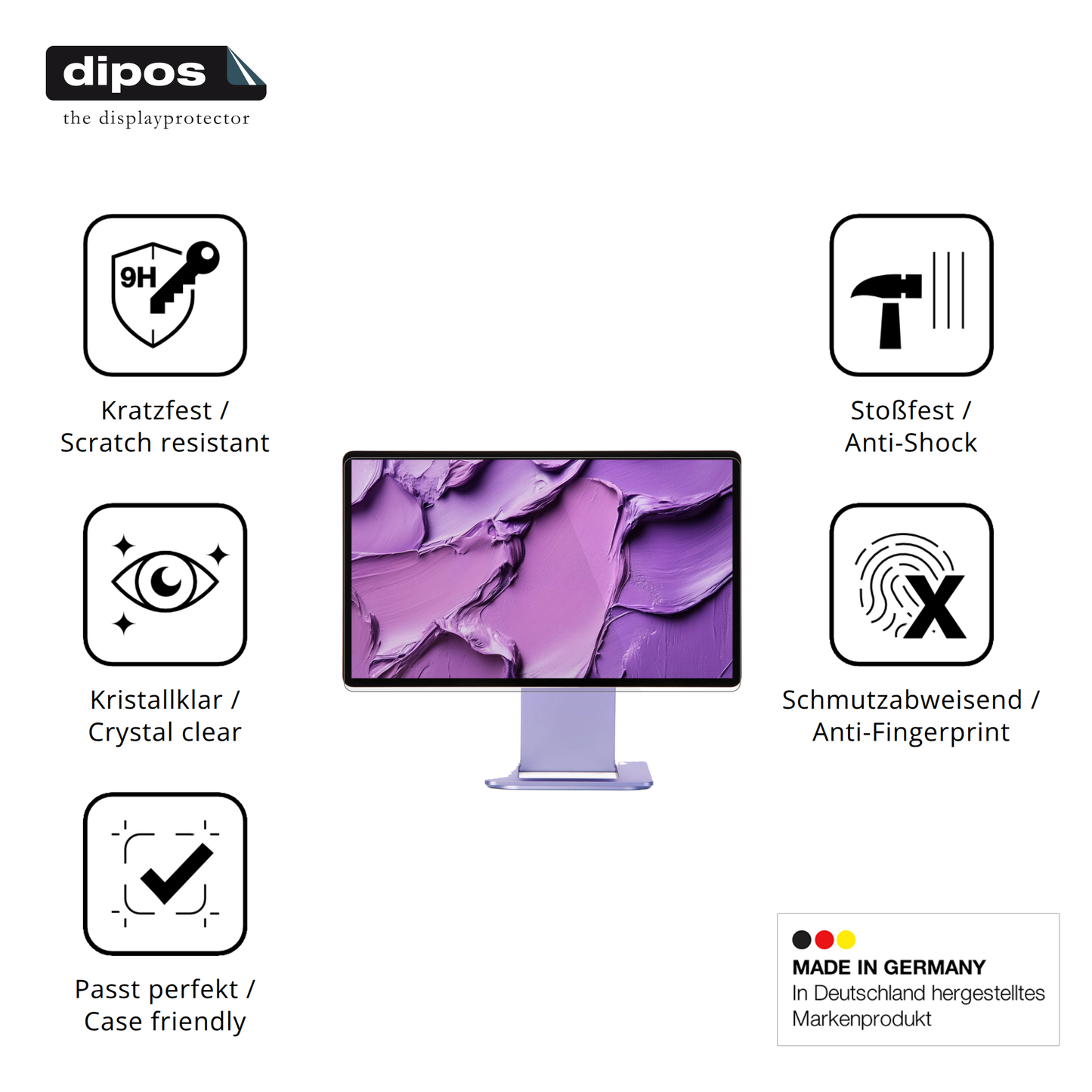 2x 9H Schutzfolie für Sotsu FlipAction Touch 14 Zoll Panzerfolie