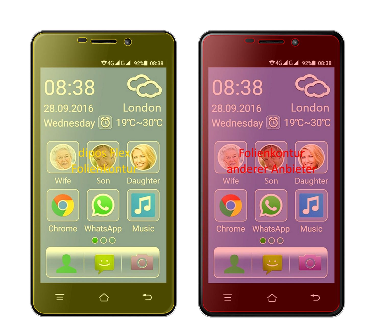 3D Full Cover Displayschutzfolie: Case-freundlicher Schutz mit perfekter Passform für dein Display.