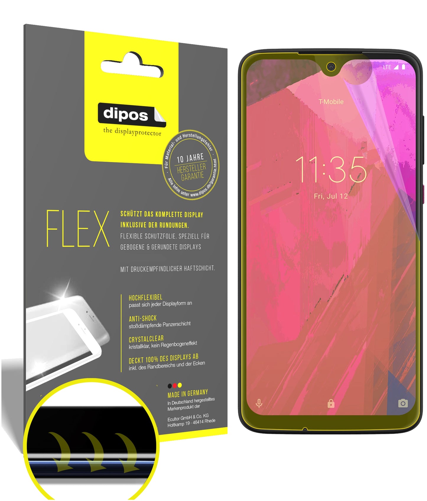 3D Full Cover Displayschutzfolie: Case-freundlicher Schutz mit perfekter Passform für dein Display.