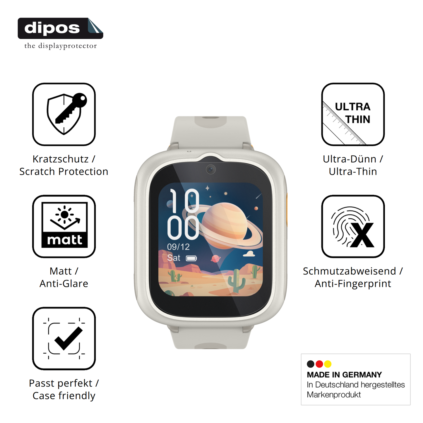 Displayschutz hergestellt in Deutschland, höchste Qualität made in Germany