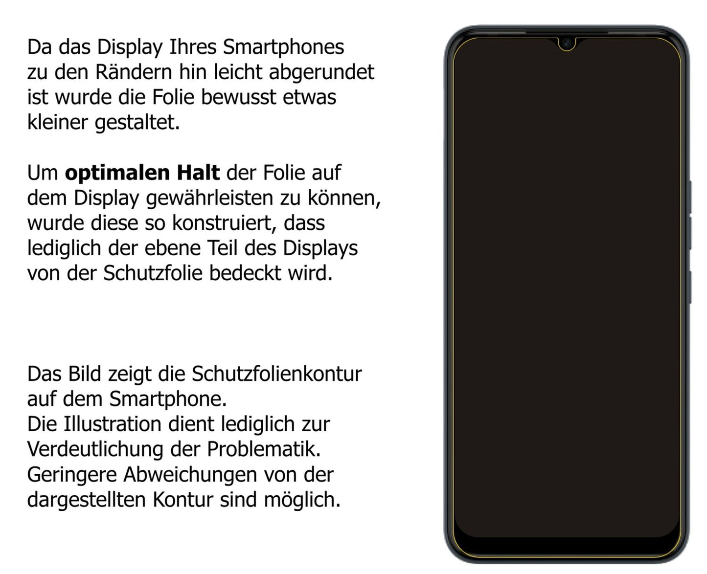 Privatsphäre-Schutz durch Sichtschutz-Folie passend zugeschnitten für Tecno Spark 8