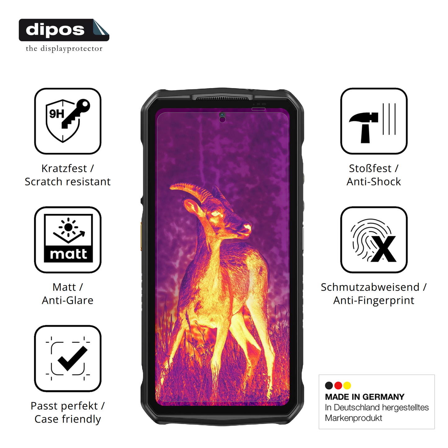 2x 9H Schutzfolie matt für Ulefone Armor 29 Pro Panzerfolie