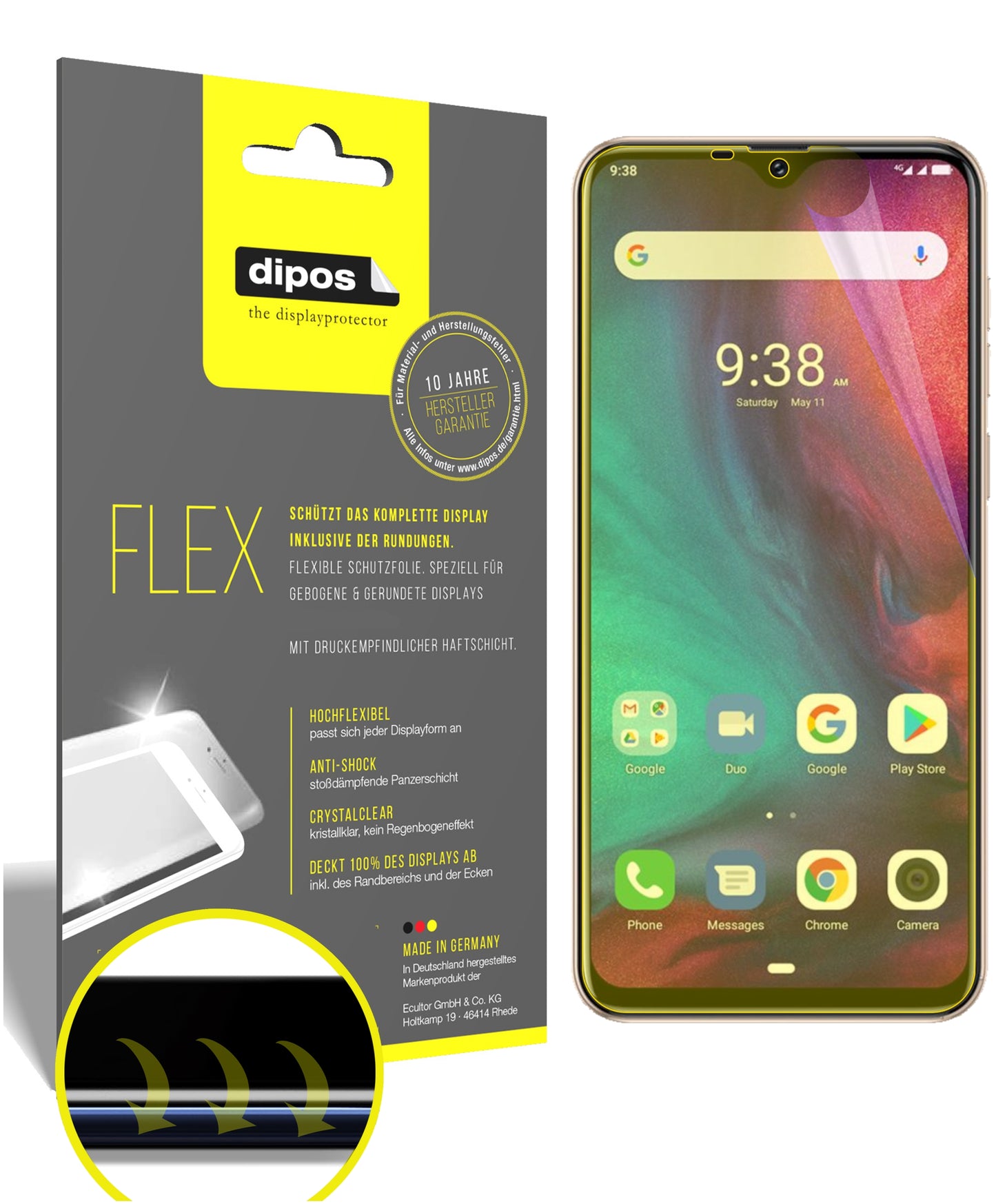 3D Full Cover Displayschutzfolie: Case-freundlicher Schutz mit perfekter Passform für dein Display.