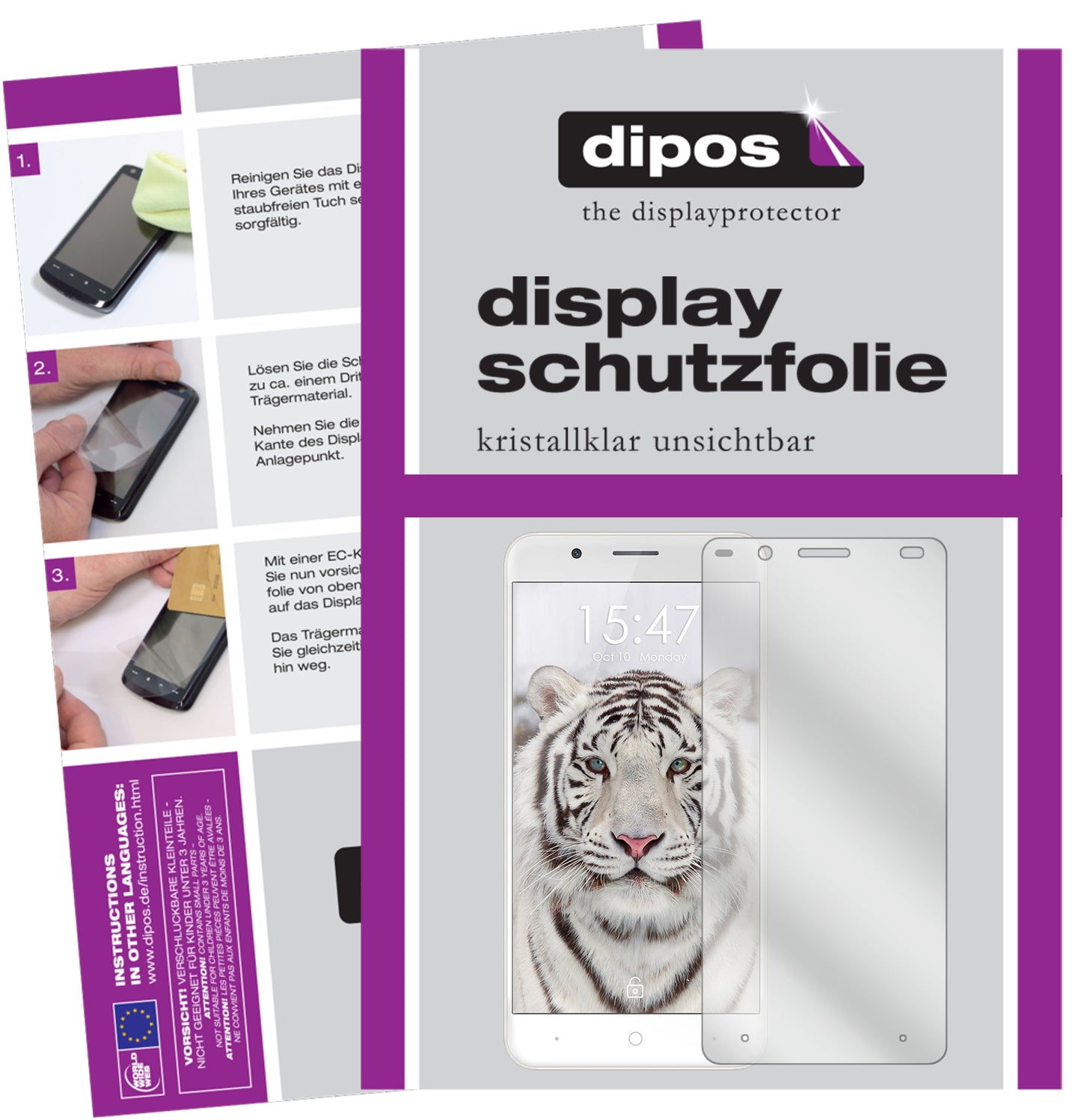 Kristallklare, dünne Schutzfolie: Kratzfest & passgenau für Ulefone-Tiger