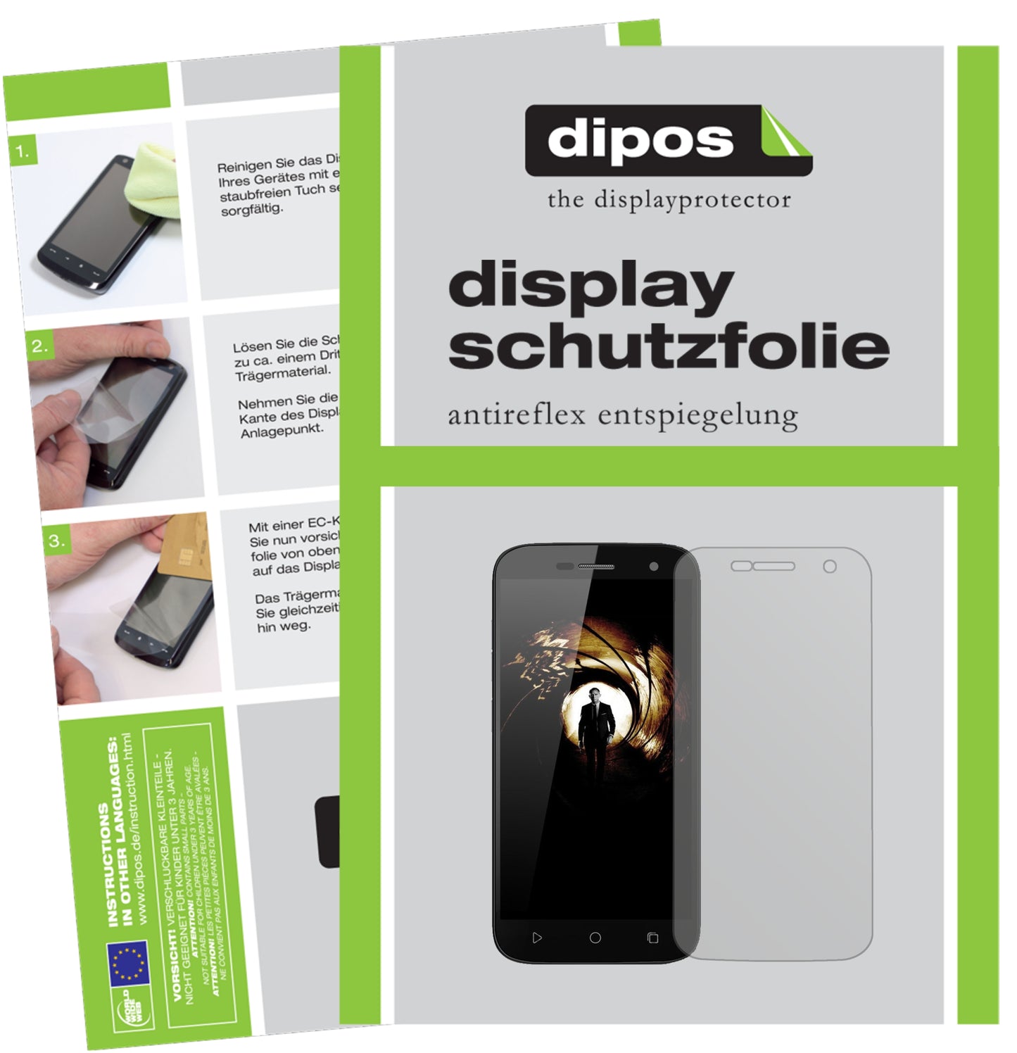 Mattes Panzerglas: Entspiegelte, dünne Folie, Fingerabdruckresistenz und Bildschirmschutz für Ulefone-U007 Pro