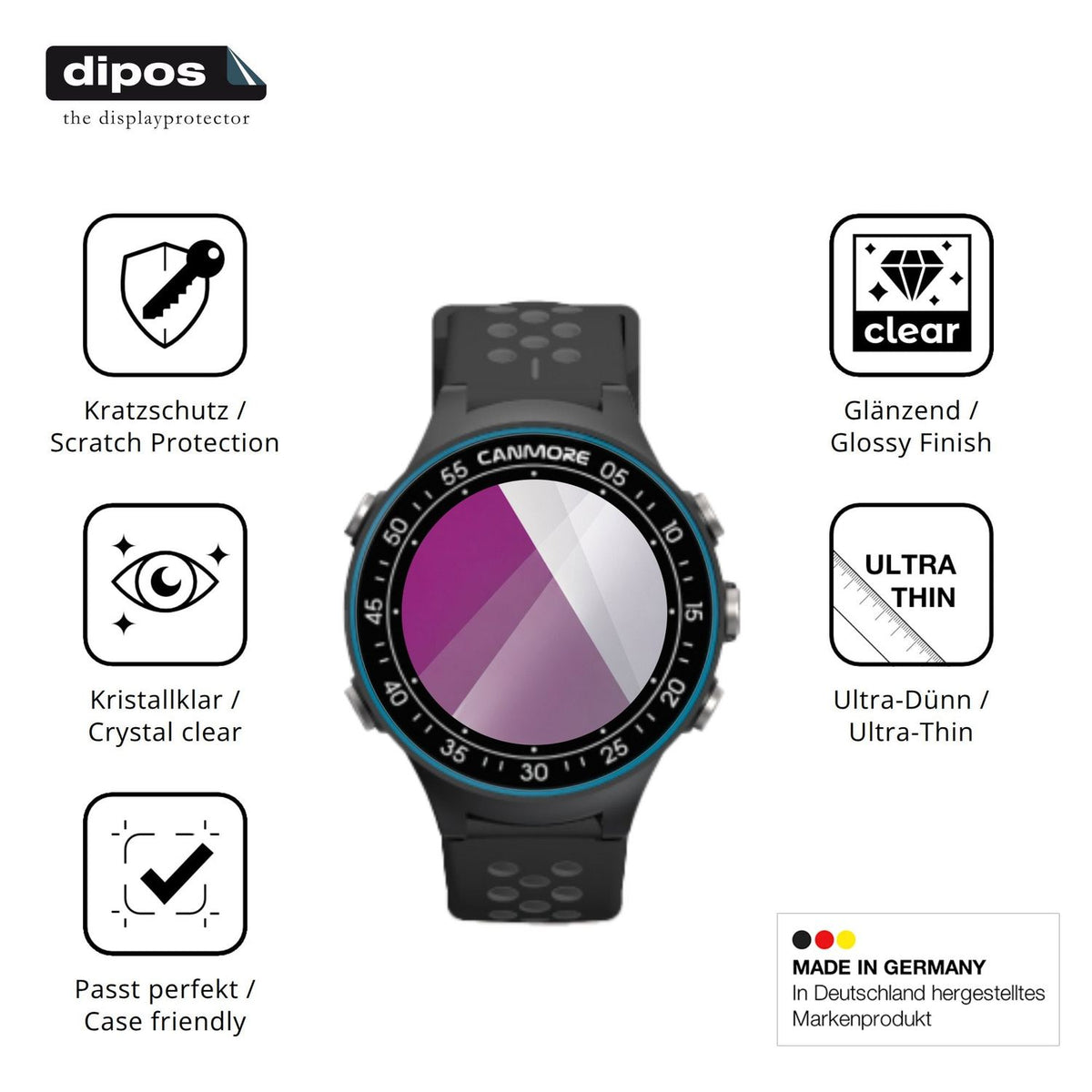 Displayschutz hergestellt in Deutschland, höchste Qualität made in Germany