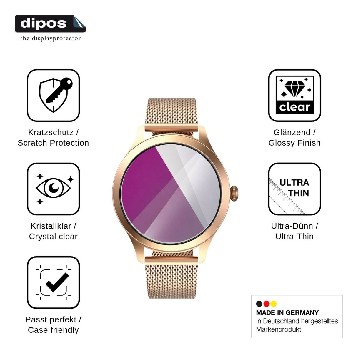 6x Schutzfolie klar für MaxCom FW44 Gold 2 Display-Schutzfolie