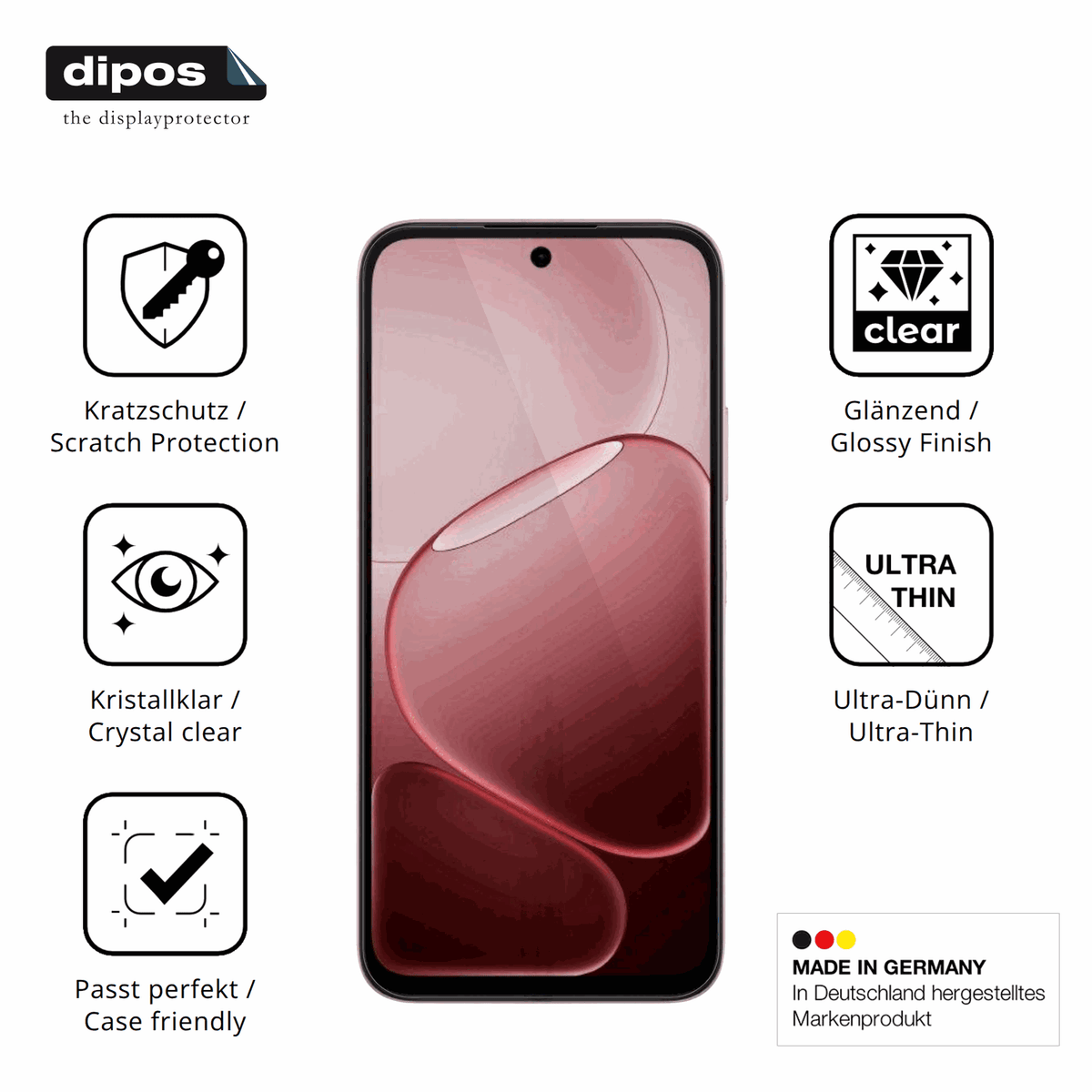 Displayschutz hergestellt in Deutschland, h�chste Qualit�t made in Germany