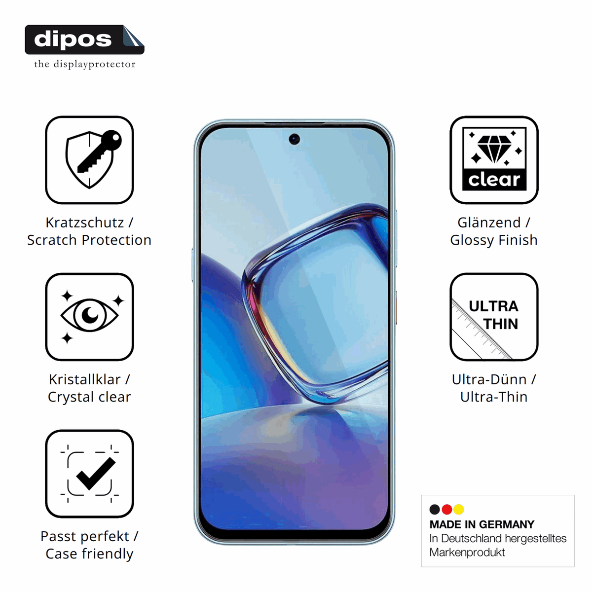 Displayschutz hergestellt in Deutschland, h�chste Qualit�t made in Germany