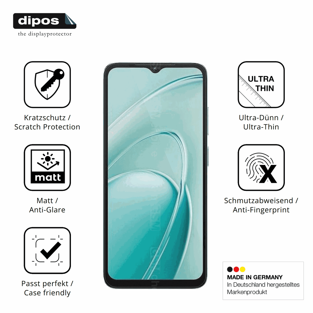 Displayschutz hergestellt in Deutschland, h�chste Qualit�t made in Germany