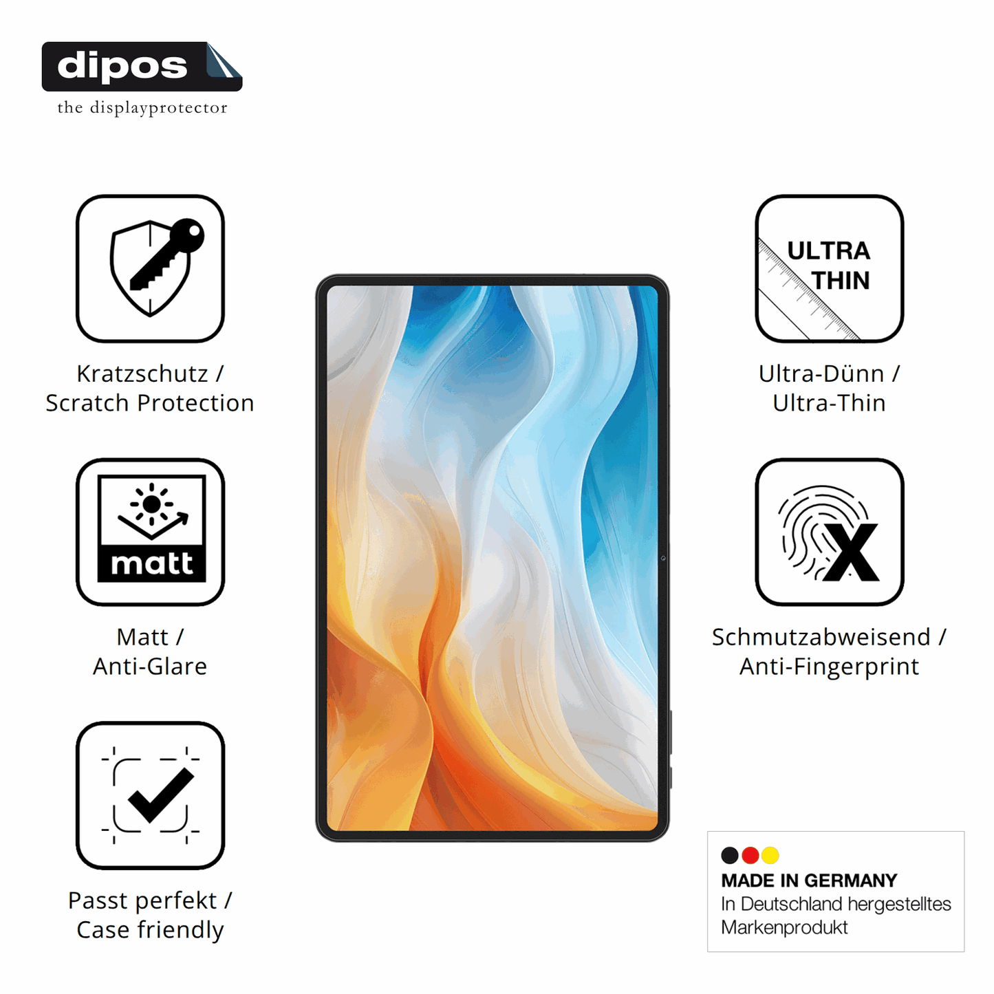 Displayschutz hergestellt in Deutschland, h�chste Qualit�t made in Germany