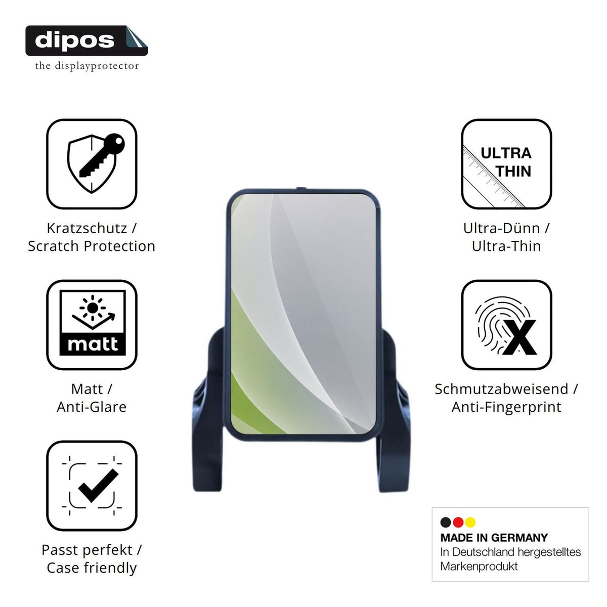 Displayschutz hergestellt in Deutschland, höchste Qualität made in Germany