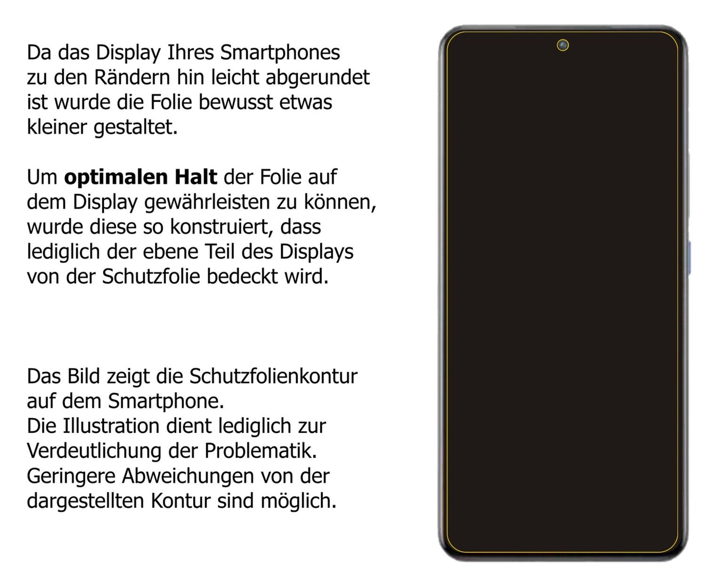 dipos Displayschutz für Vivo iQOO 8, transparente Oberfläche, perfekte Passform auch für die Rundungen