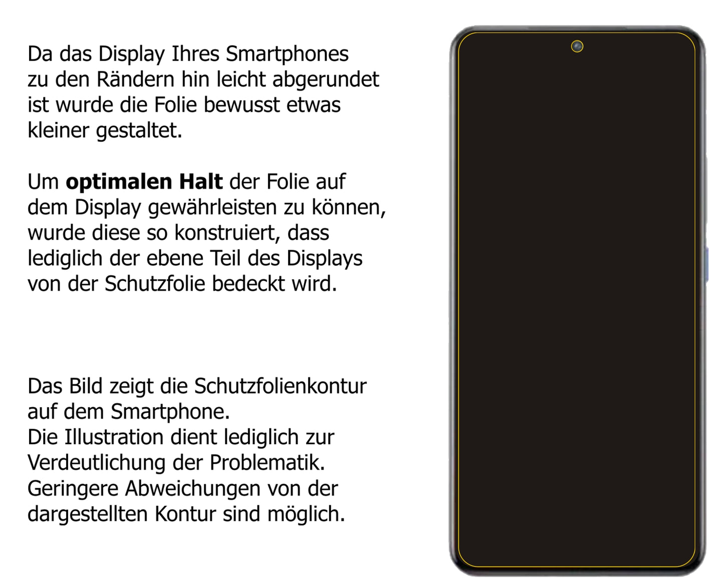 dipos Displayschutz für Vivo iQOO 8, transparente Oberfläche, perfekte Passform auch für die Rundungen