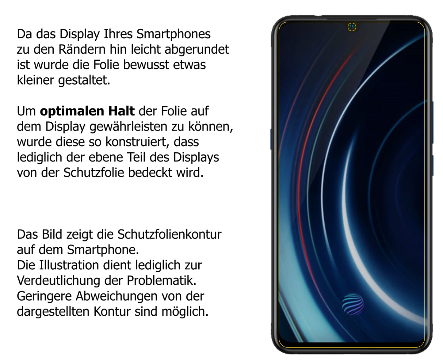 Dünne und klare Folie passend zugeschnitten für Vivo IQOO Neo