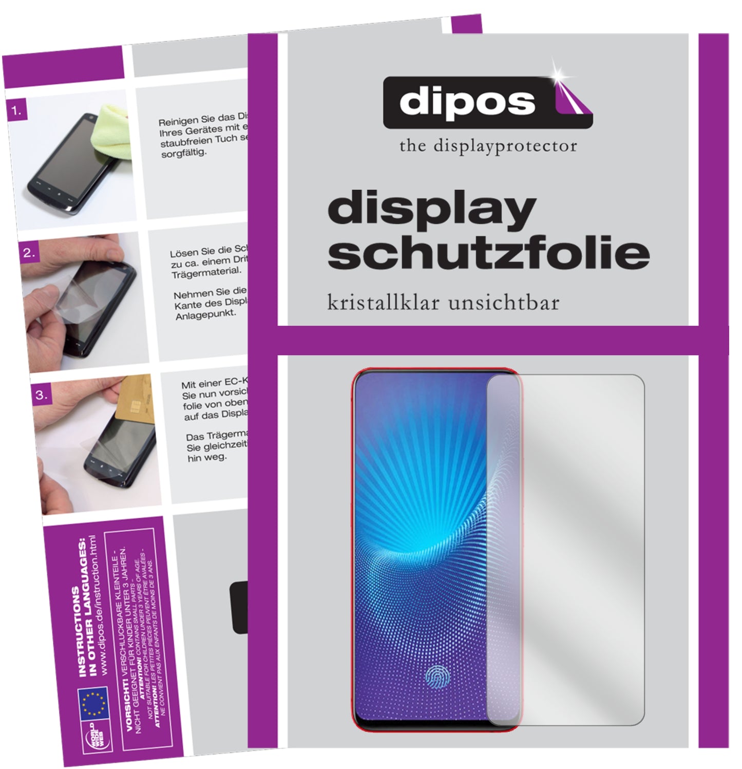 Kristallklare, dünne Schutzfolie: Kratzfest & passgenau für Vivo-Nex