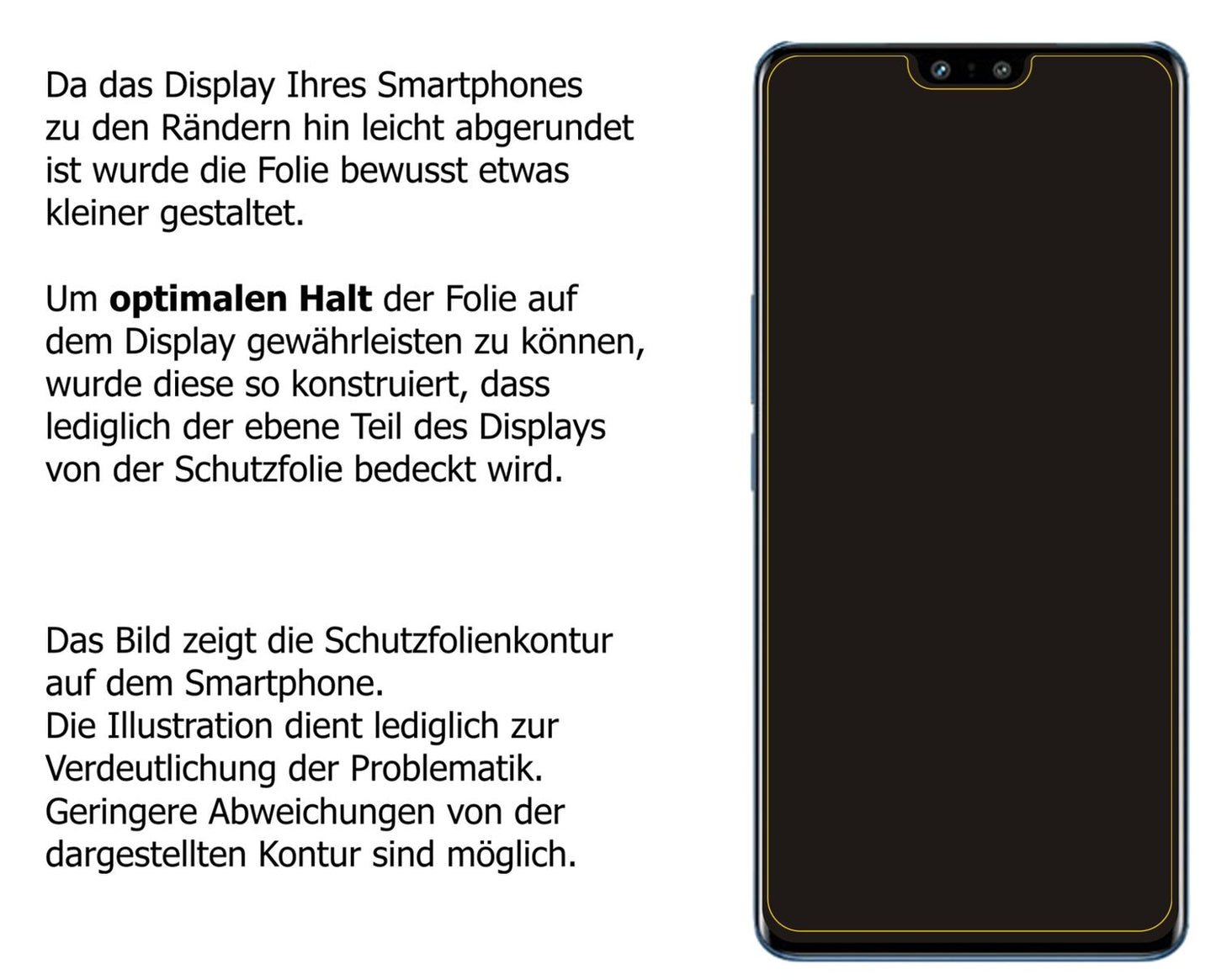 Blickschutzfolie für Vivo S12 matt Schutzfolie Privacy