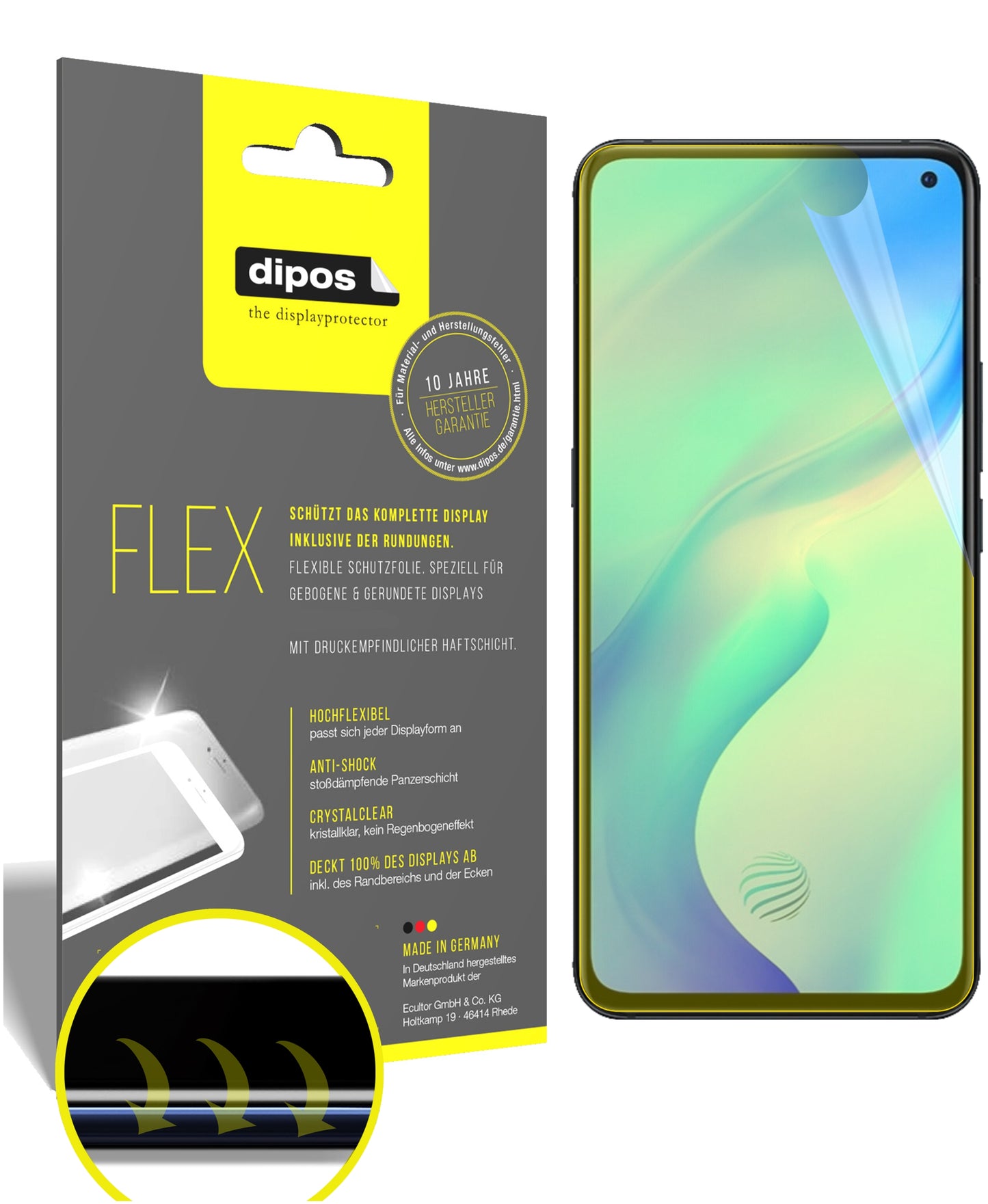 3D Full Cover Displayschutzfolie: Case-freundlicher Schutz mit perfekter Passform für dein Display.