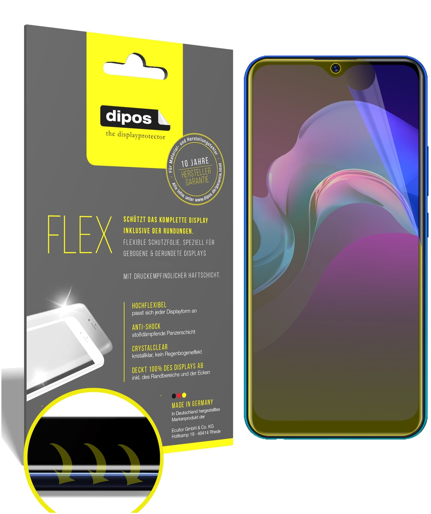 3D Full Cover Displayschutzfolie: Case-freundlicher Schutz mit perfekter Passform für dein Display.