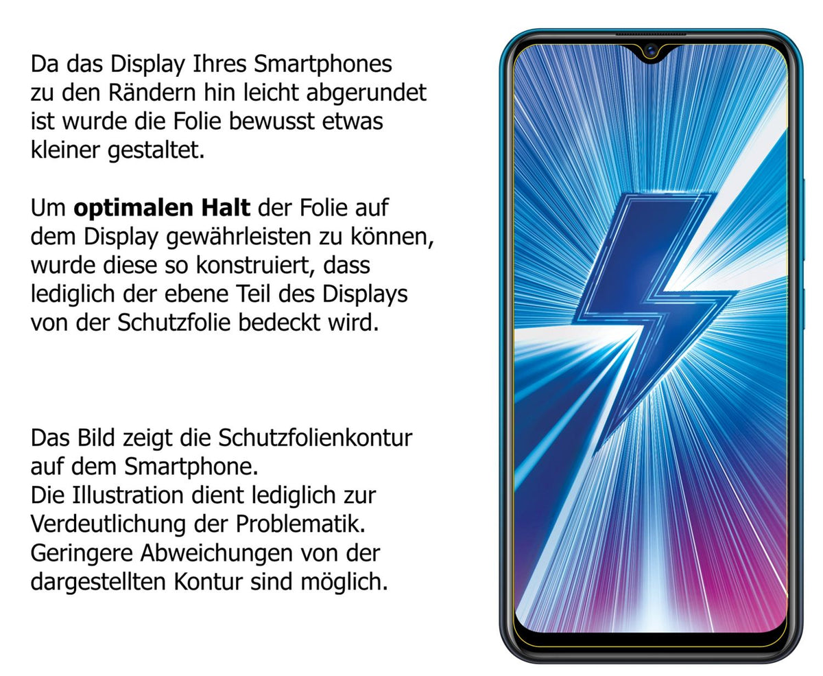 1x Schutzfolie klar für Vivo Y3 Display-Schutzfolie