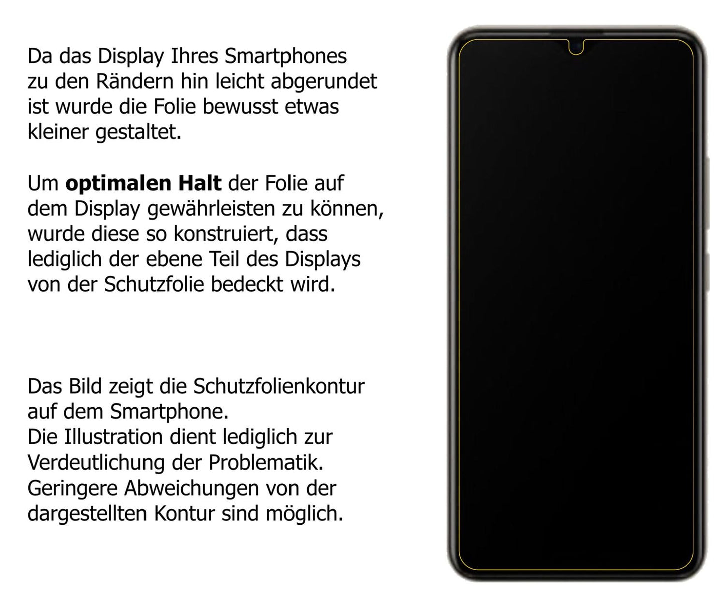Dünne und klare Folie passend zugeschnitten für Vivo U20