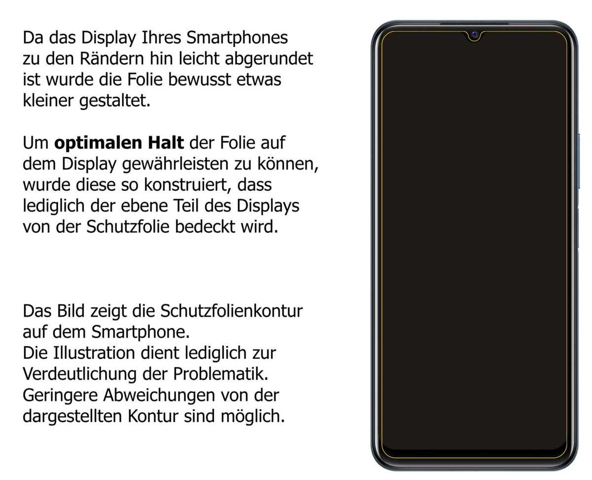 5x Schutzfolie matt für Vivo Y21T Display-Schutzfolie